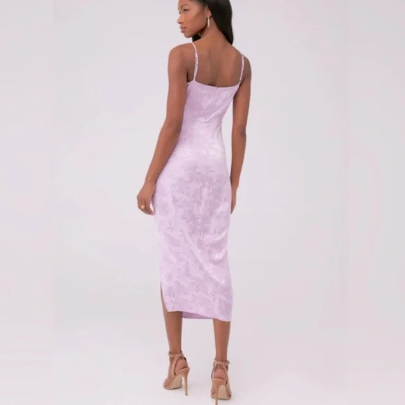 Saylor RTR Slip Style Midi Dress Lilac SZ S - Picture 3 of 7